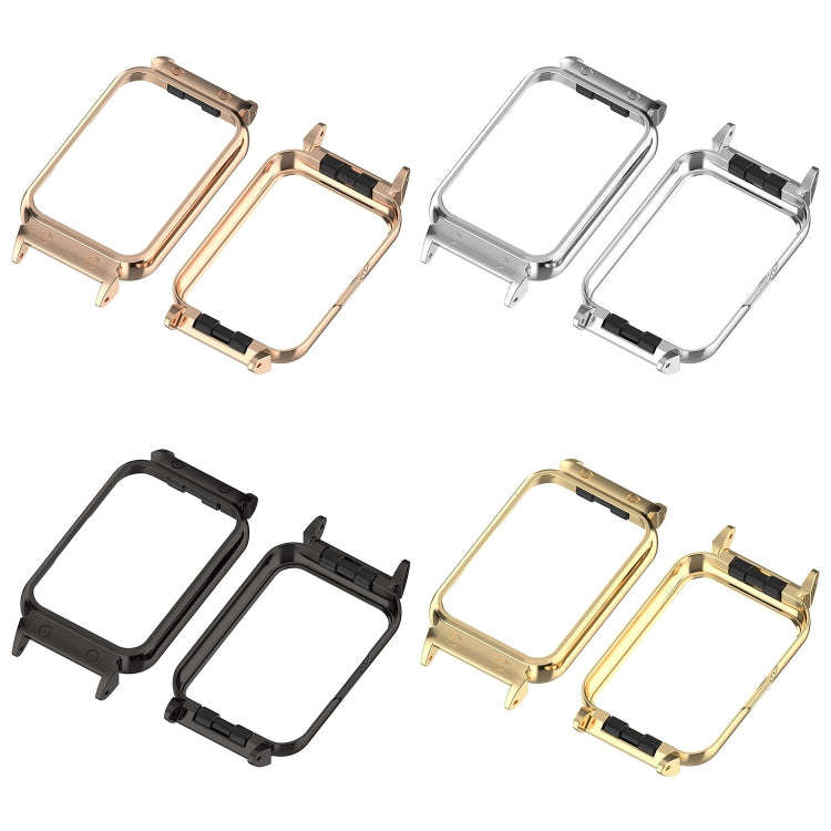 For Samsung Galaxy Fit 3 18mm Metal Frame Watch Protective Case(Gold)