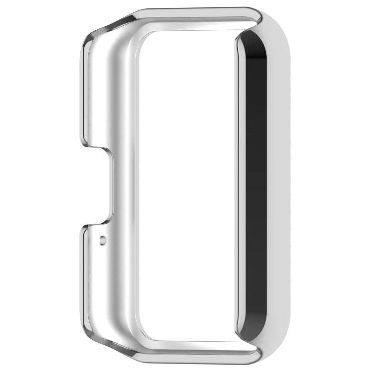 For Samsung Galaxy Fit 3 Diamond Half Pack Hollow PC Watch Protective Case(Silver)