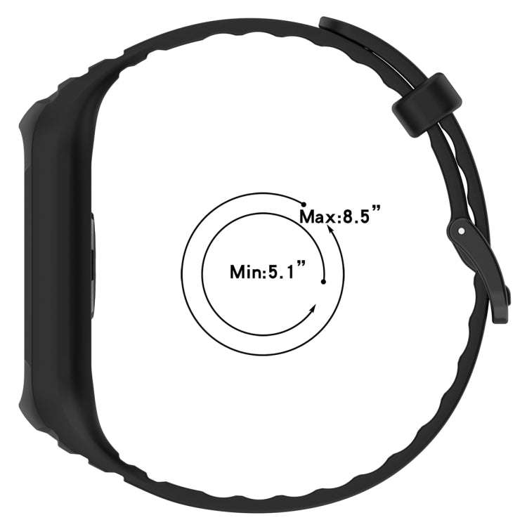 For Honor Band 10 / 9 Armor Integrated Silicone Watch Band(Creamy White)