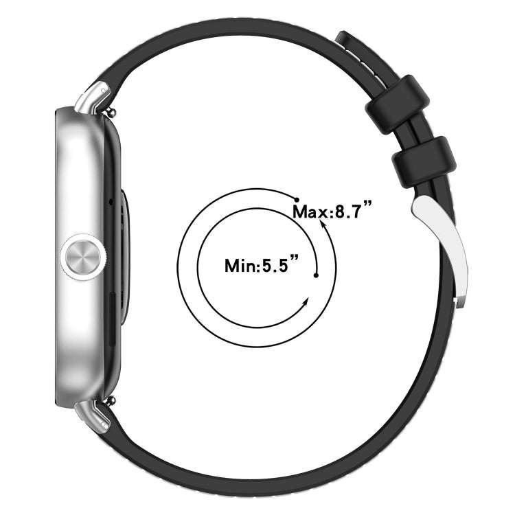 For Xiaomi Smart Band 9 Pro / 8 Pro Official Buckle Hybrid Nylon Braid Silicone Watch Band(Midnig...