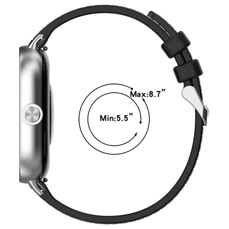For Xiaomi Smart Band 9 Pro / 8 Pro Ordinary Buckle Hybrid Nylon Braid Silicone Watch Band(Black)