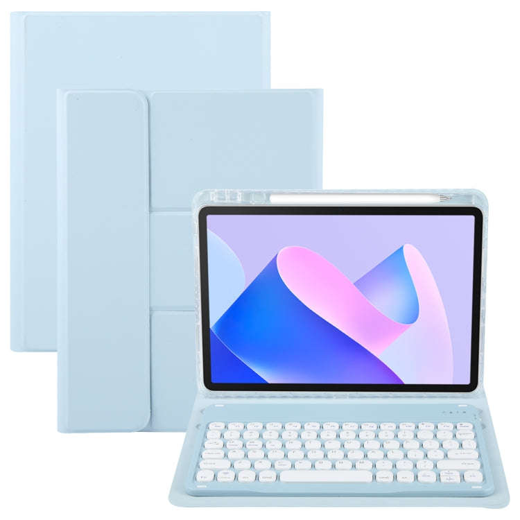 For Huawei MatePad 11 2023 / 2021 Round Button Bluetooth Keyboard Rotatable Holder Leather Case(S...