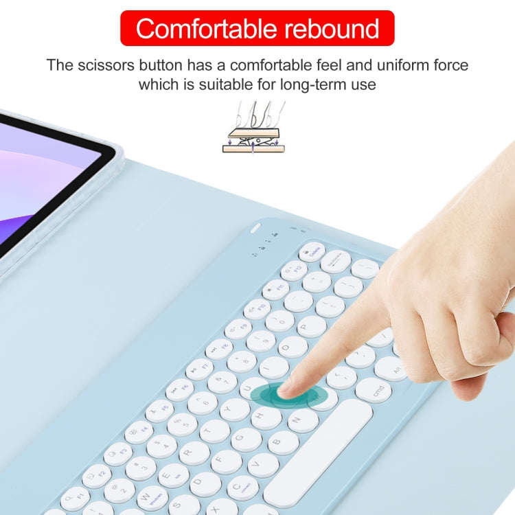 For Huawei MatePad 11 2023 / 2021 Round Button Bluetooth Keyboard Rotatable Holder Leather Case(S...