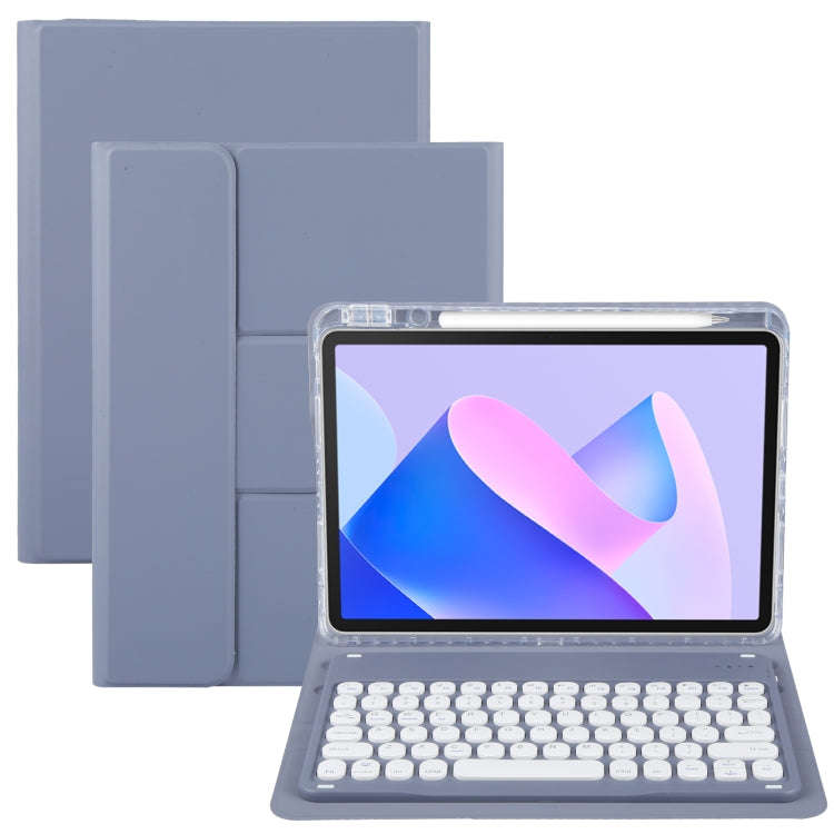 For Huawei MatePad 11 2023 / 2021 Round Button Bluetooth Keyboard Rotatable Holder Leather Case(L...