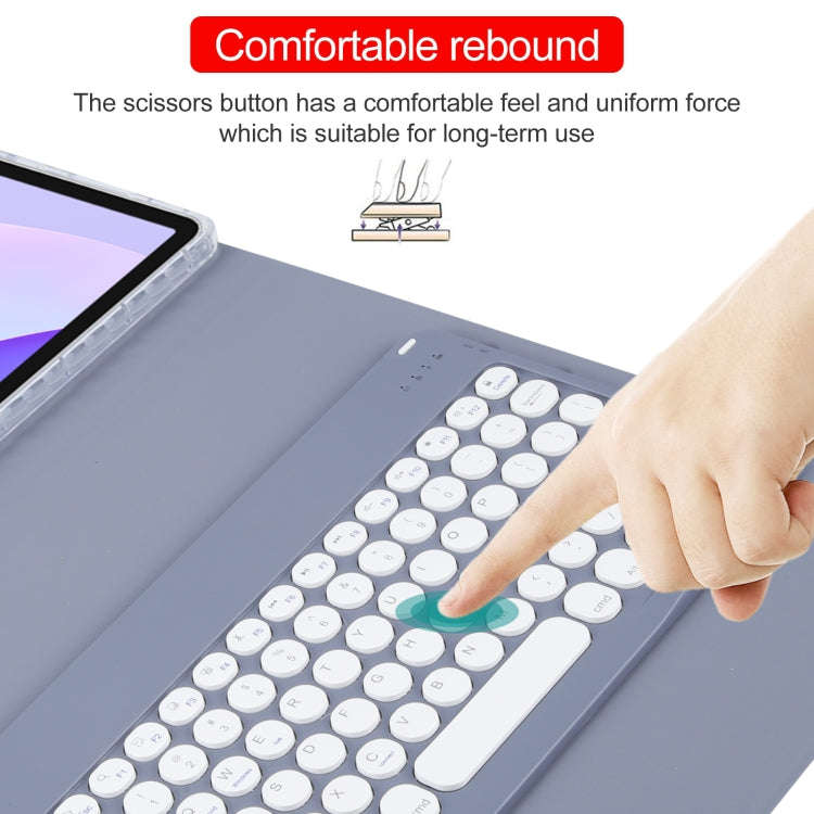 For Huawei MatePad 11 2023 / 2021 Round Button Bluetooth Keyboard Rotatable Holder Leather Case(L...