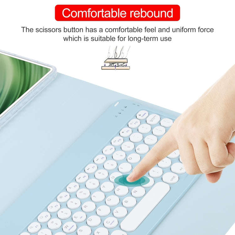 For Huawei MatePad Pro 11 2024 / 2022 Round Button Bluetooth Keyboard Rotatable Holder Leather Ca...