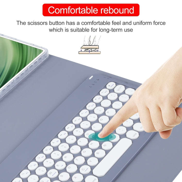 For Huawei MatePad Pro 11 2024 / 2022 Round Button Bluetooth Keyboard Rotatable Holder Leather Ca...