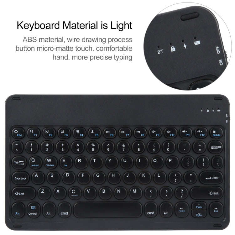 For Huawei MatePad Pro 11 2024 / 2022 Round Button Bluetooth Keyboard Rotatable Holder Leather Ca...