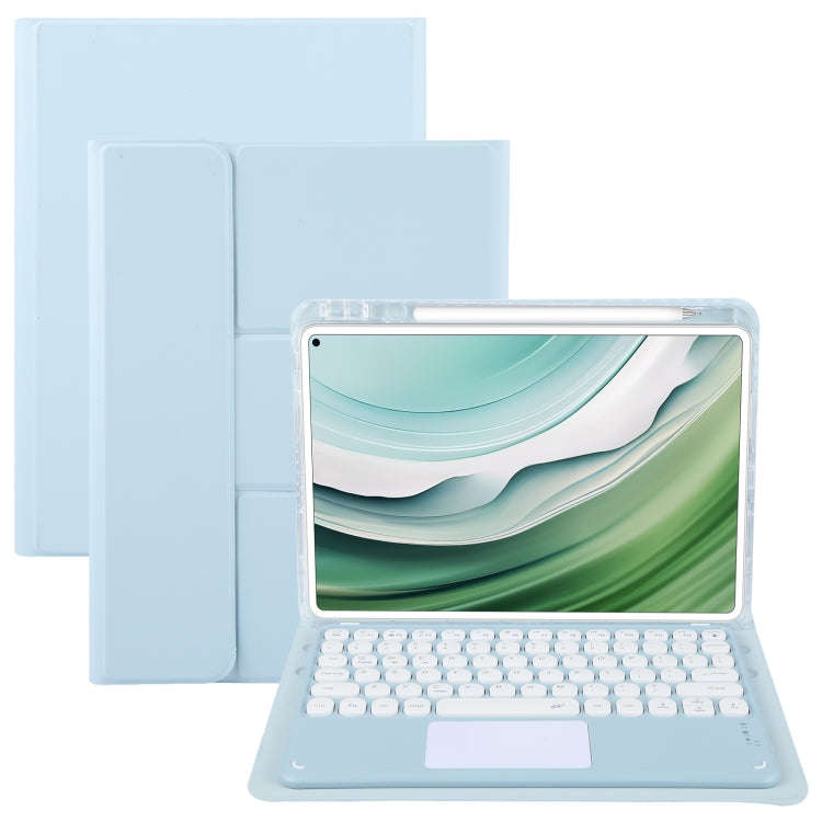 For Huawei MatePad Pro 11 2024 / 2022 Round Button Bluetooth Keyboard Rotatable Holder Leather Ca...