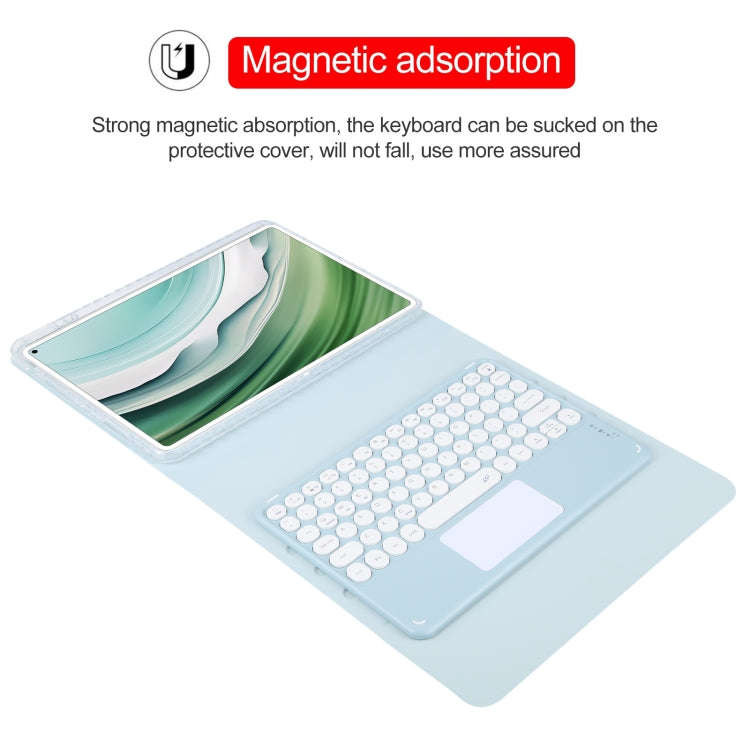 For Huawei MatePad Pro 11 2024 / 2022 Round Button Bluetooth Keyboard Rotatable Holder Leather Ca...