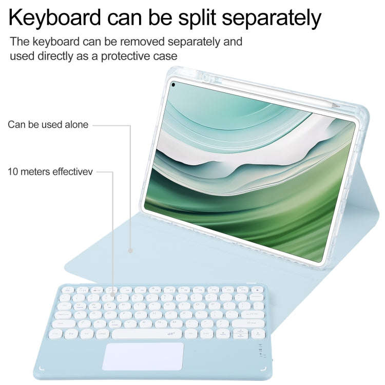 For Huawei MatePad Pro 11 2024 / 2022 Round Button Bluetooth Keyboard Rotatable Holder Leather Ca...