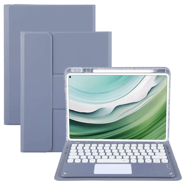 For Huawei MatePad Pro 11 2024 / 2022 Round Button Bluetooth Keyboard Rotatable Holder Leather Ca...