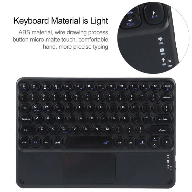 For Huawei MatePad Pro 11 2024 / 2022 Round Button Bluetooth Keyboard Rotatable Holder Leather Ca...