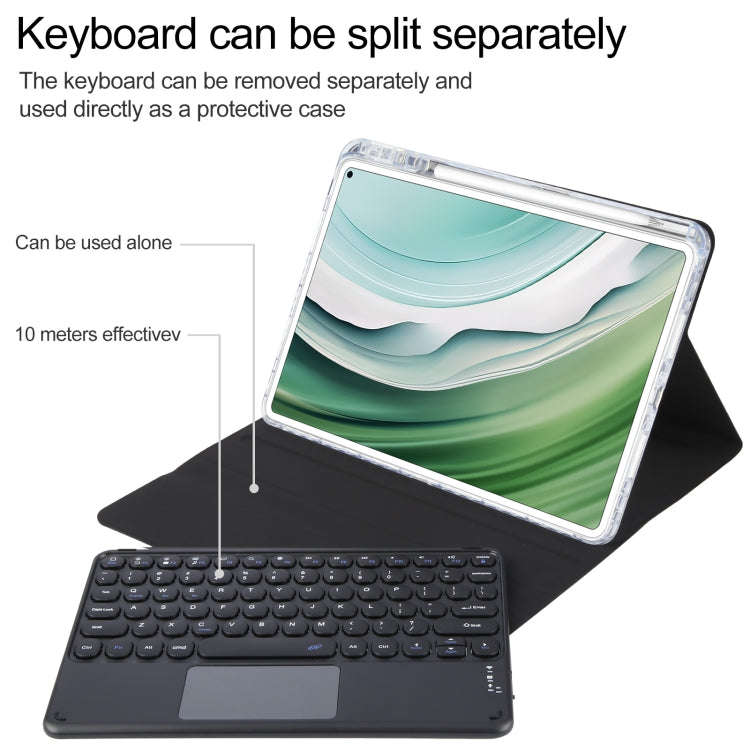 For Huawei MatePad Pro 11 2024 / 2022 Round Button Bluetooth Keyboard Rotatable Holder Leather Ca...