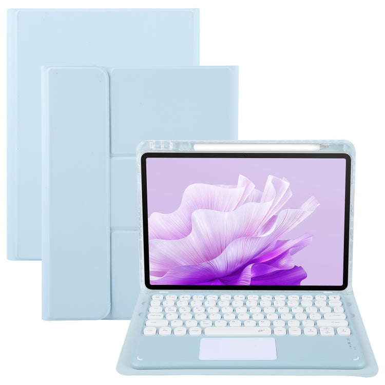 For Huawei MatePad Air 11.5 Round Button Bluetooth Keyboard Rotatable Holder Leather Case with To...