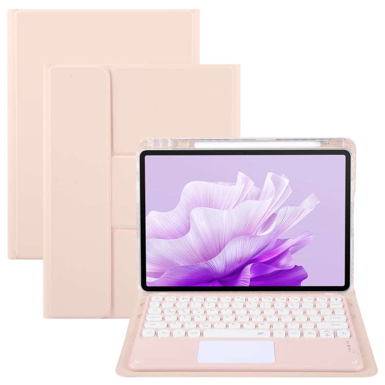 For Huawei MatePad Air 11.5 Round Button Bluetooth Keyboard Rotatable Holder Leather Case with To...