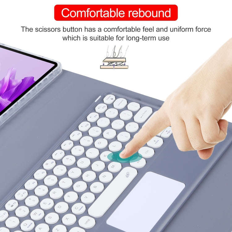 For Huawei MatePad Air 11.5 Round Button Bluetooth Keyboard Rotatable Holder Leather Case with To...