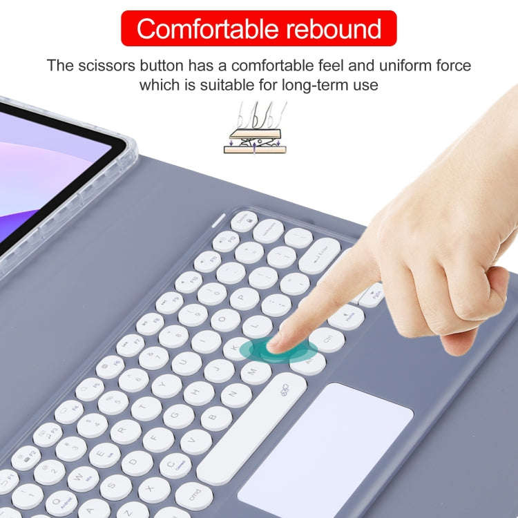 For Huawei MatePad 11 2023 / 2021 Round Button Bluetooth Keyboard Rotatable Holder Leather Case w...