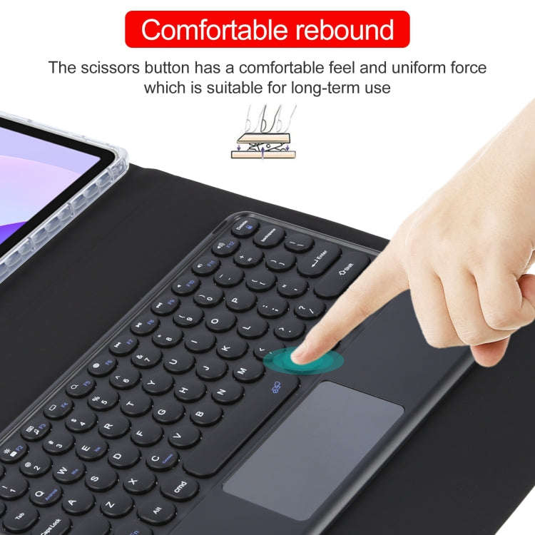 For Huawei MatePad 11 2023 / 2021 Round Button Bluetooth Keyboard Rotatable Holder Leather Case w...