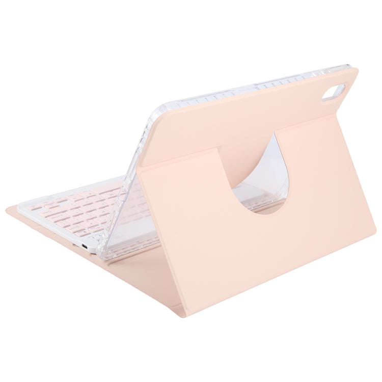 For Huawei MatePad Pro 11 2024 / 2022 Square Button Bluetooth Keyboard Rotatable Holder Leather C...