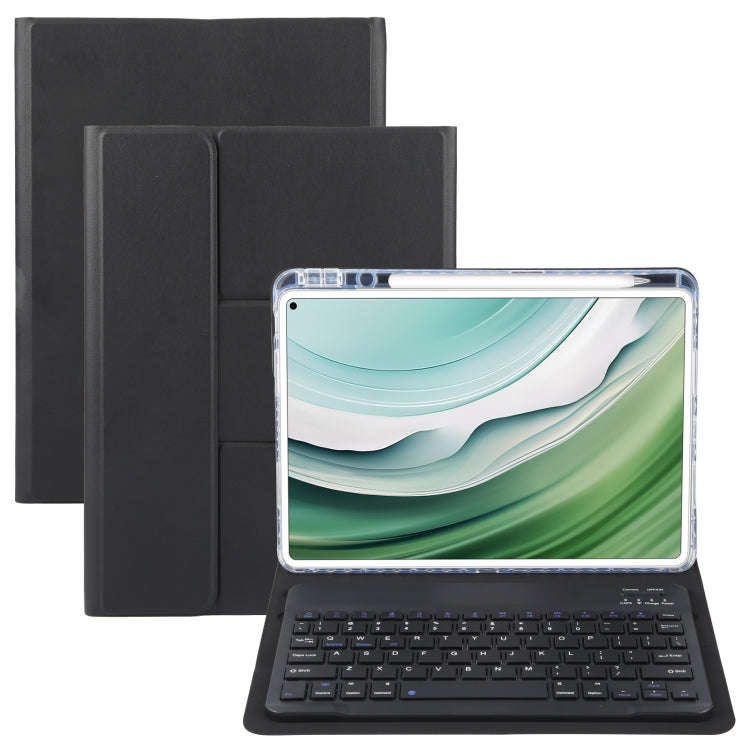 For Huawei MatePad Pro 11 2024 / 2022 Square Button Bluetooth Keyboard Rotatable Holder Leather C...