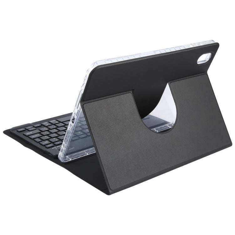 For Huawei MatePad Air 11.5 Square Button Bluetooth Keyboard Rotatable Holder Leather Case(Black)