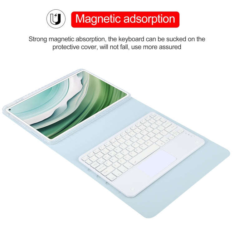 For Huawei MatePad Pro 11 2024 / 2022 Square Button Bluetooth Keyboard Rotatable Holder Leather C...
