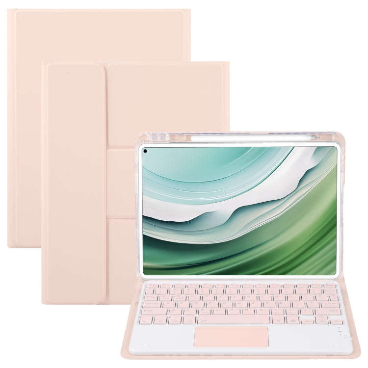 For Huawei MatePad Pro 11 2024 / 2022 Square Button Bluetooth Keyboard Rotatable Holder Leather C...