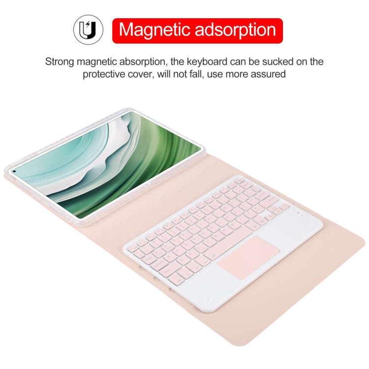 For Huawei MatePad Pro 11 2024 / 2022 Square Button Bluetooth Keyboard Rotatable Holder Leather C...