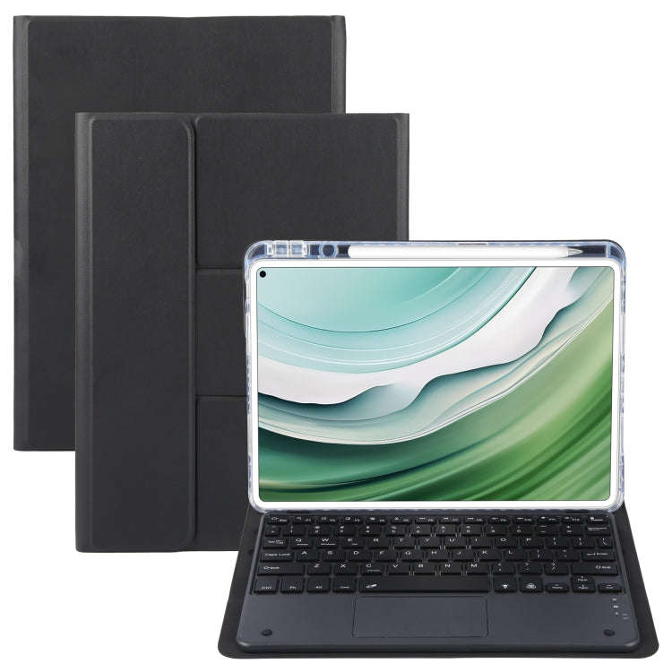 For Huawei MatePad Pro 11 2024 / 2022 Square Button Bluetooth Keyboard Rotatable Holder Leather C...