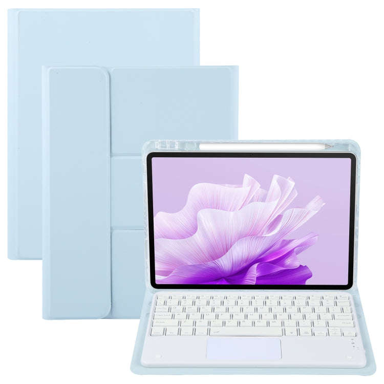 For Huawei MatePad Air 11.5 Square Button Bluetooth Keyboard Rotatable Holder Leather Case with T...