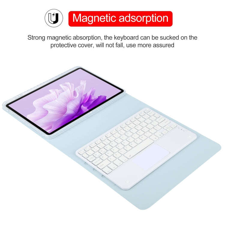 For Huawei MatePad Air 11.5 Square Button Bluetooth Keyboard Rotatable Holder Leather Case with T...