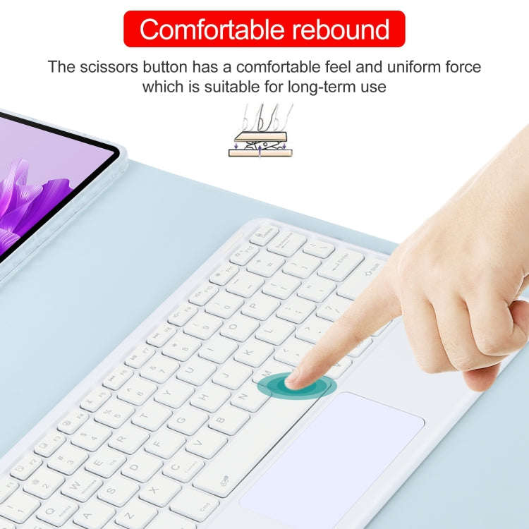For Huawei MatePad Air 11.5 Square Button Bluetooth Keyboard Rotatable Holder Leather Case with T...