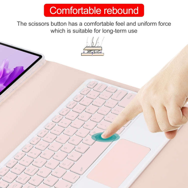 For Huawei MatePad Air 11.5 Square Button Bluetooth Keyboard Rotatable Holder Leather Case with T...