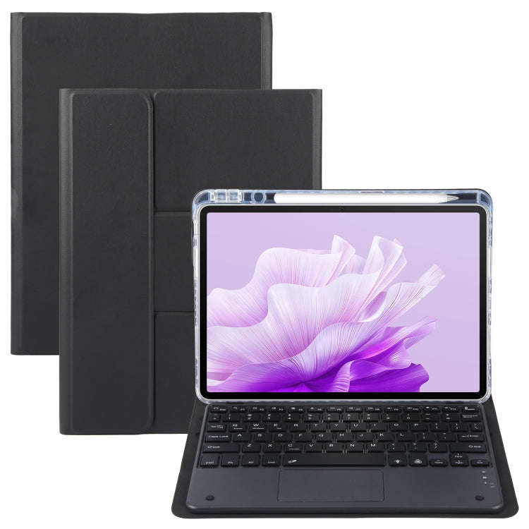 For Huawei MatePad Air 11.5 Square Button Bluetooth Keyboard Rotatable Holder Leather Case with T...