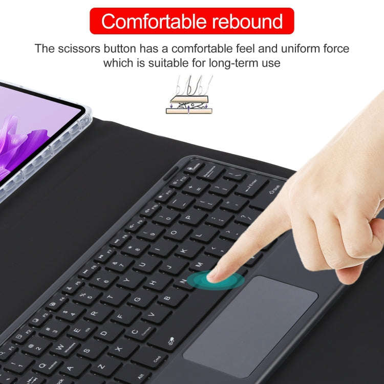 For Huawei MatePad Air 11.5 Square Button Bluetooth Keyboard Rotatable Holder Leather Case with T...