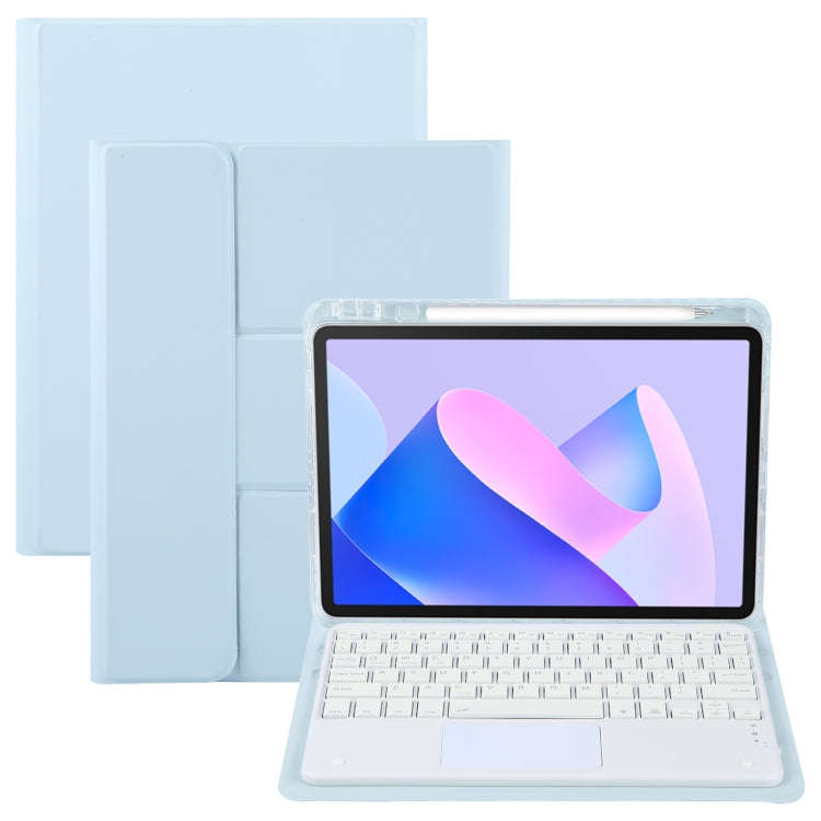 For Huawei MatePad 11 2023 / 2021 Square Button Bluetooth Keyboard Rotatable Holder Leather Case ...