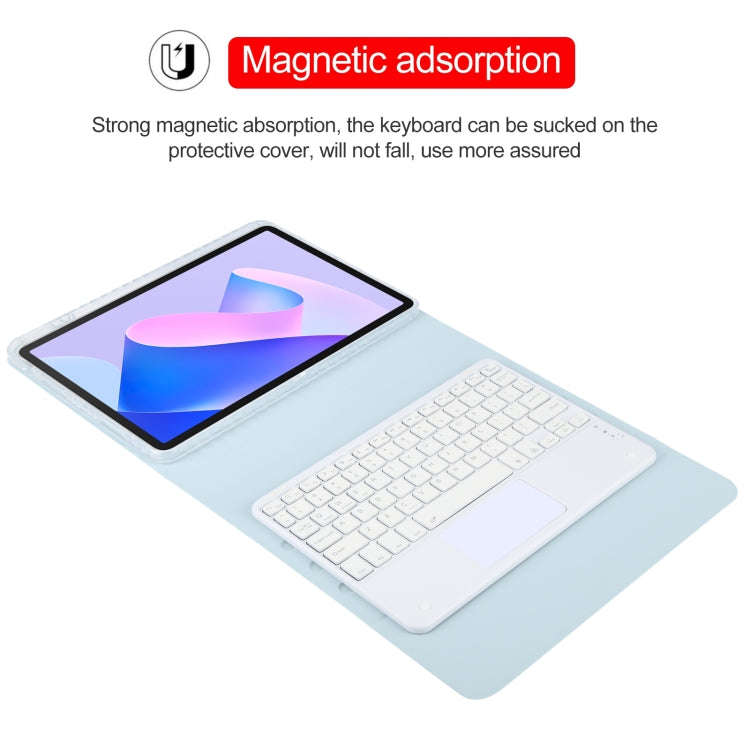For Huawei MatePad 11 2023 / 2021 Square Button Bluetooth Keyboard Rotatable Holder Leather Case ...