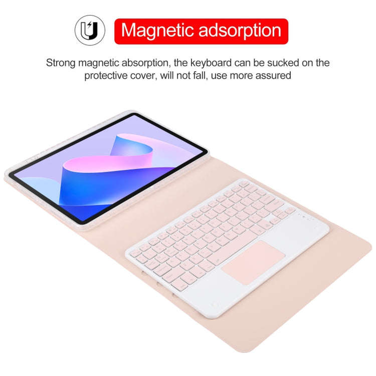 For Huawei MatePad 11 2023 / 2021 Square Button Bluetooth Keyboard Rotatable Holder Leather Case ...