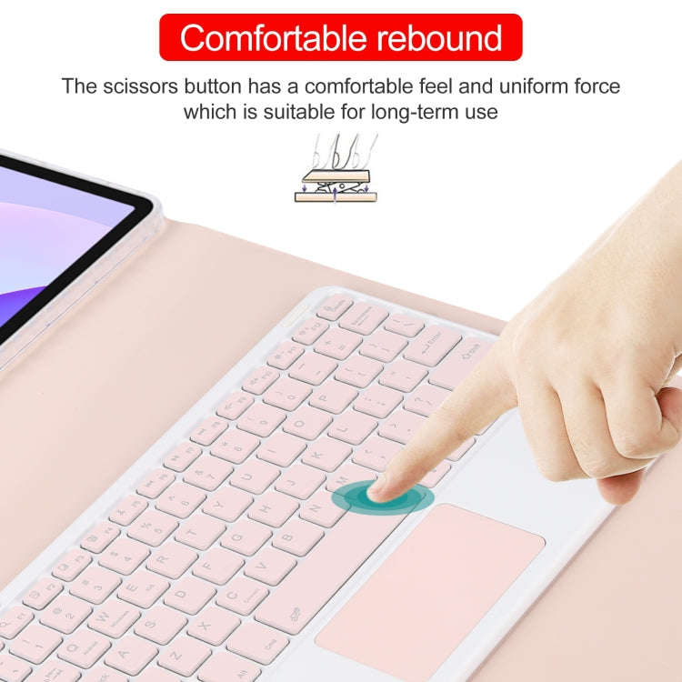 For Huawei MatePad 11 2023 / 2021 Square Button Bluetooth Keyboard Rotatable Holder Leather Case ...