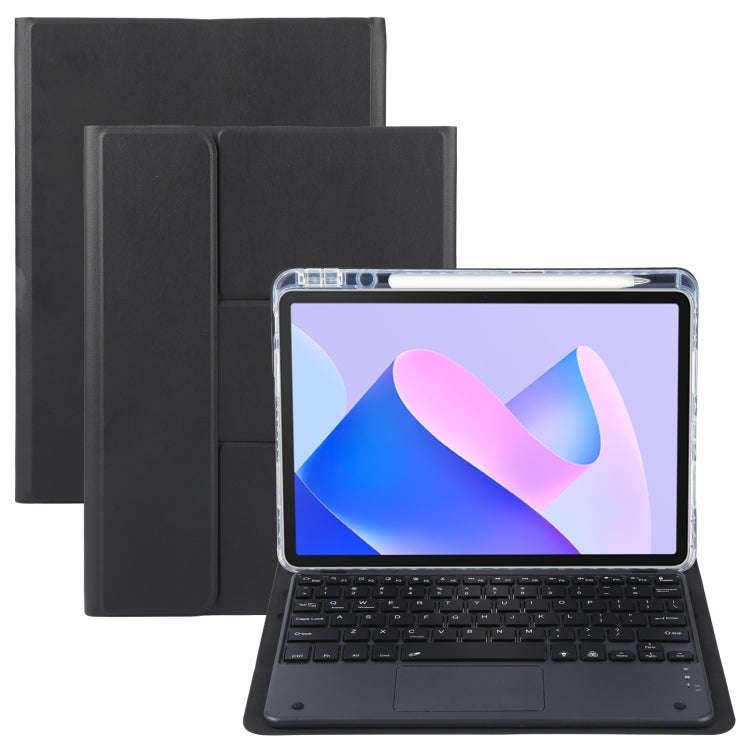 For Huawei MatePad 11 2023 / 2021 Square Button Bluetooth Keyboard Rotatable Holder Leather Case ...