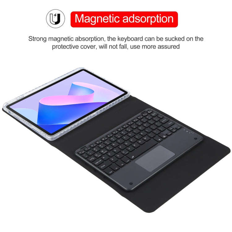 For Huawei MatePad 11 2023 / 2021 Square Button Bluetooth Keyboard Rotatable Holder Leather Case ...