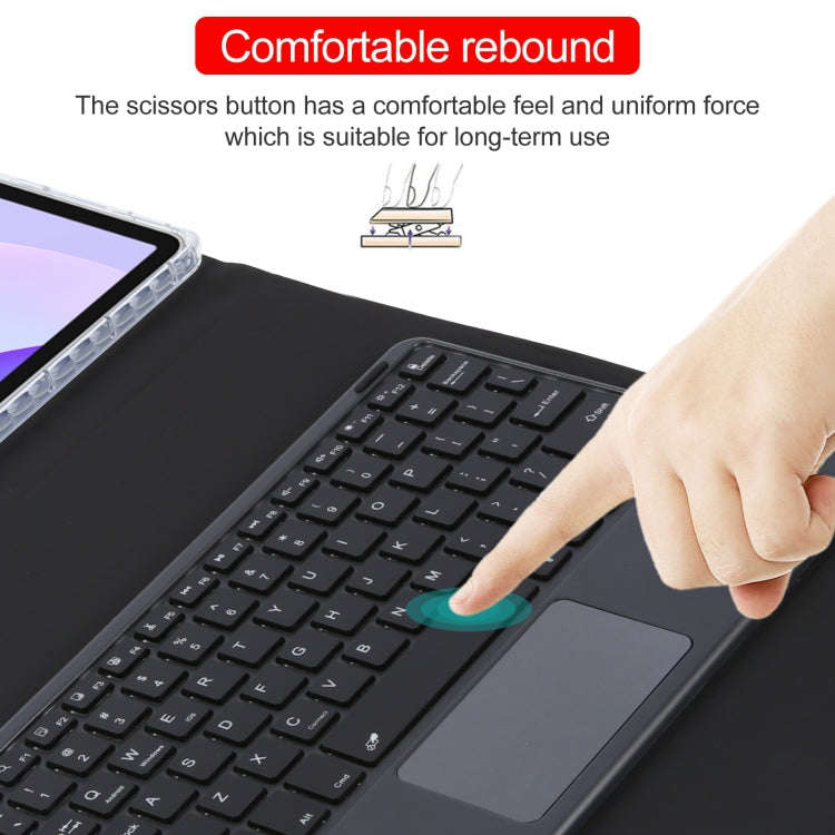 For Huawei MatePad 11 2023 / 2021 Square Button Bluetooth Keyboard Rotatable Holder Leather Case ...