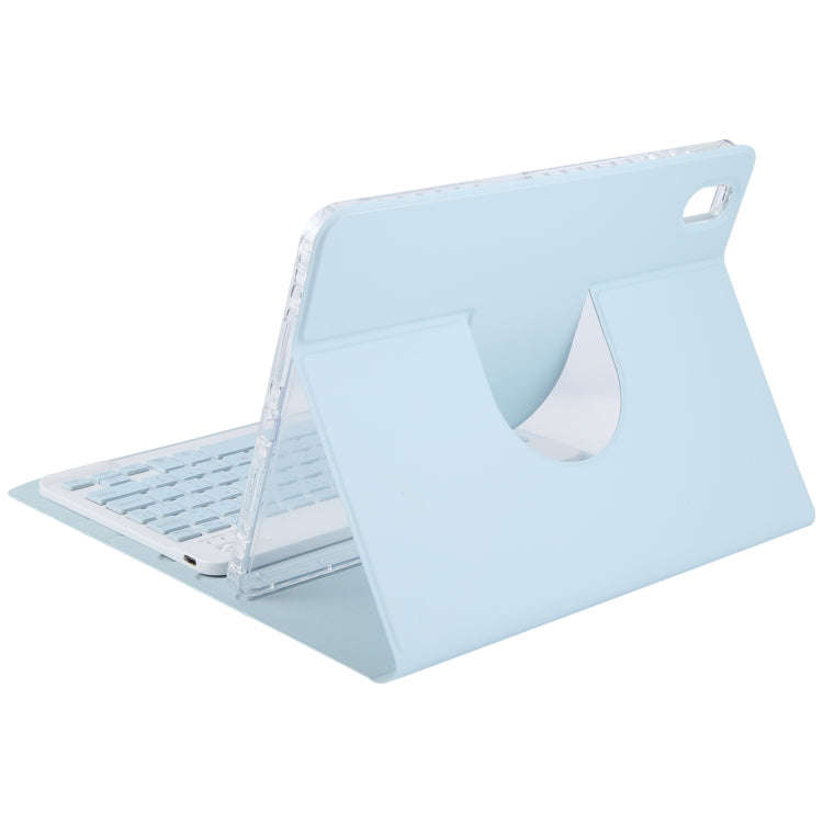 For Huawei MatePad Air 11.5 Square Button Backlight Bluetooth Keyboard Rotatable Holder Leather C...