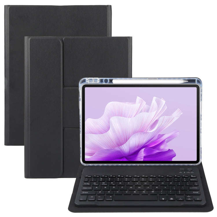 For Huawei MatePad Air 11.5 Square Button Backlight Bluetooth Keyboard Rotatable Holder Leather C...