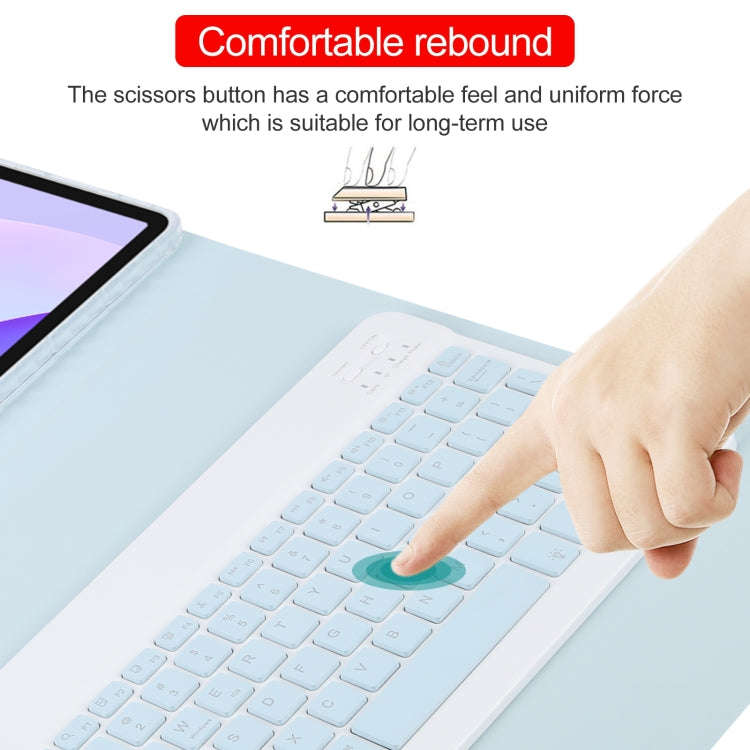 For Huawei MatePad 11 2023 / 2021 Square Button Backlight Bluetooth Keyboard Rotatable Holder Lea...