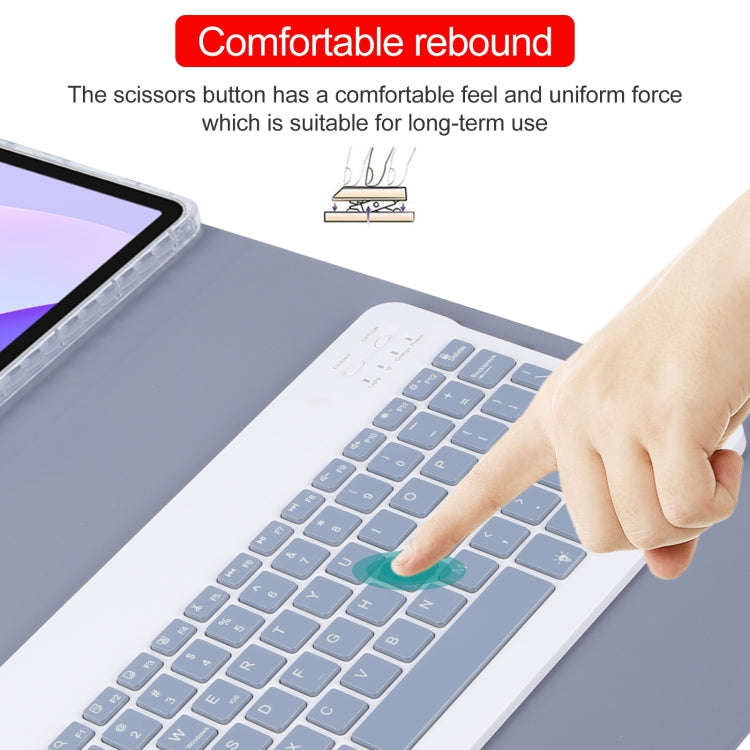 For Huawei MatePad 11 2023 / 2021 Square Button Backlight Bluetooth Keyboard Rotatable Holder Lea...