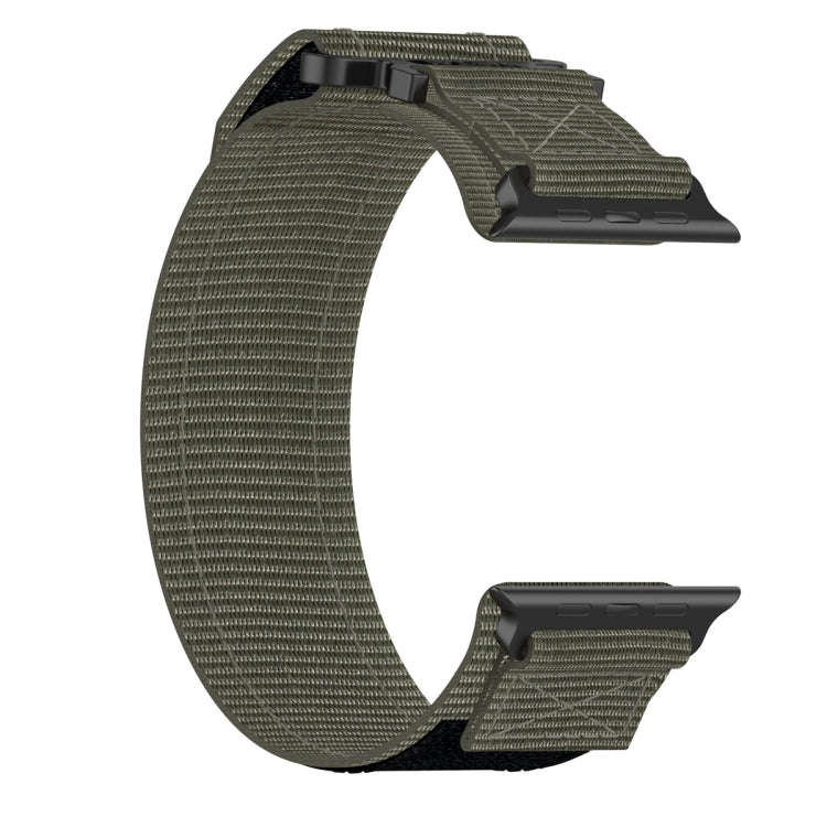 For Apple Watch SE 2022 40mm Nylon Hook And Loop Fastener Watch Band(Grey)