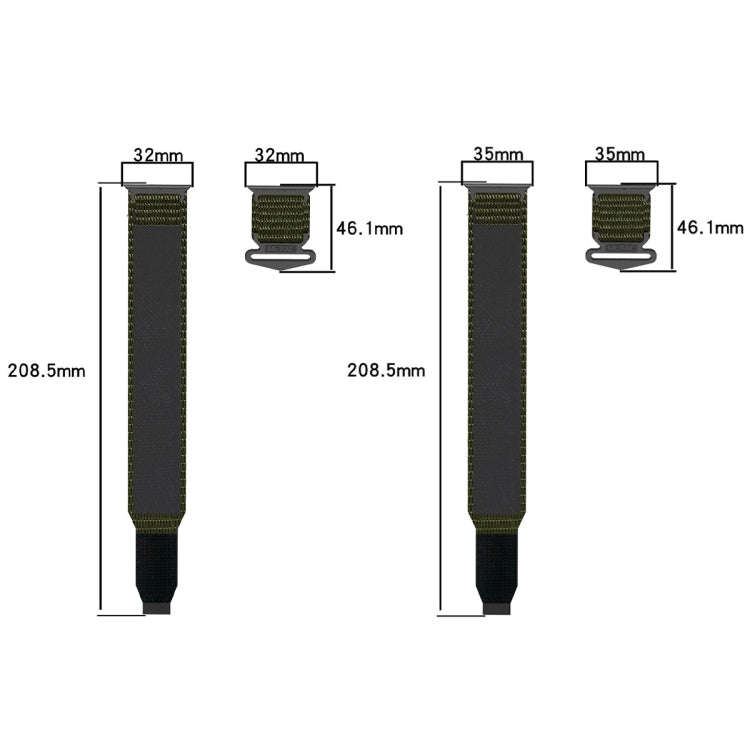 For Apple Watch 38mm Nylon Hook And Loop Fastener Watch Band(Blue)
