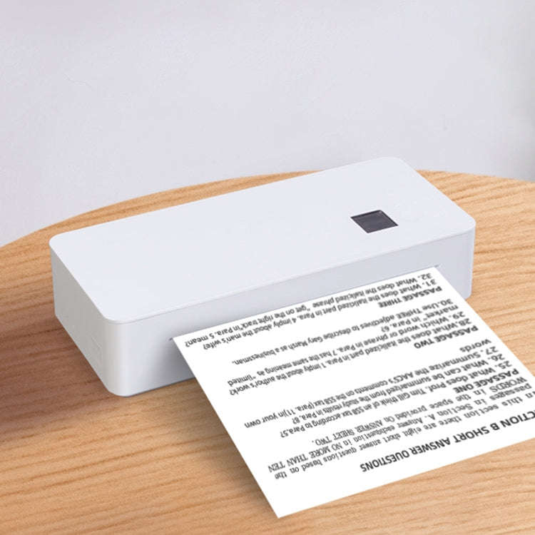 A4LE Portable Bluetooth HD Thermal Printer for Home Office Study(US Plug)